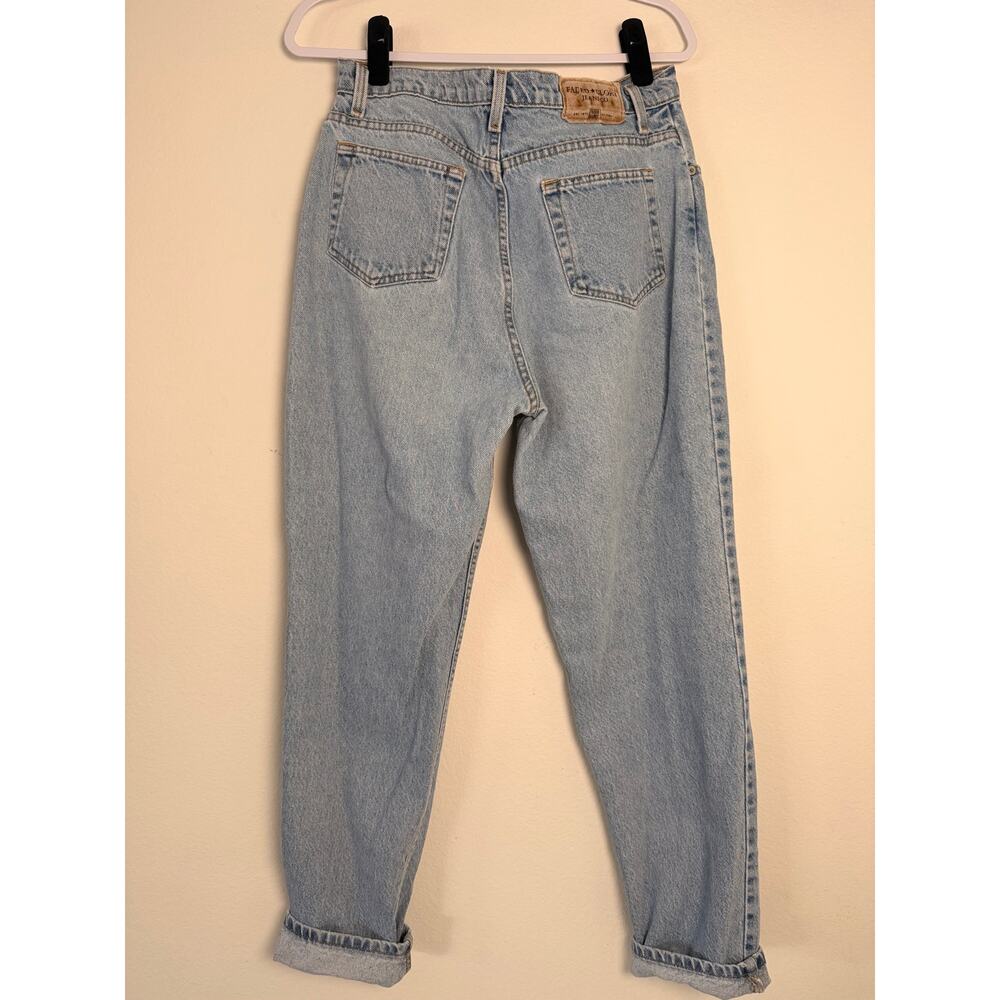 Vintage 90s Faded Glory Relaxed Fit Mom Jeans Light Wash Denim - Picture 2 of 4